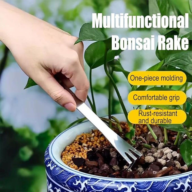 스테인리스 스틸 루트 레이크 휴대용 분재용 녹 방지 레 - Bonsai Gardenia 리뷰 및 가격
